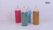 Toyshine Pencil Shaped Pencil Pouch Portable Pencil Bag with Zipper Cute Pen Pouch Bag for Kids Gift Stationery -Red