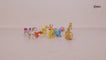 Toyshine Cartoon Style Pack of 12 Animal Rubber Play Toy for Kids Baby 2 3 4 5 Year Old, Non Toxic