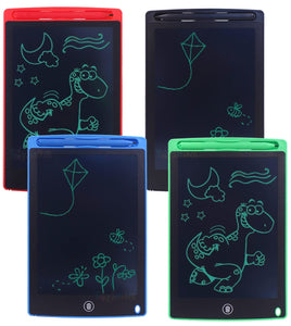 Toyshine 4 Pieces LCD Writing Tablet Doodle Board for Kids Electronic Toys 8.5 Inch Colorful LCD Writing Board Electronic Tablet Writing LCD Erasable Drawing Pad Reusable Writing Pad Learning Toy
