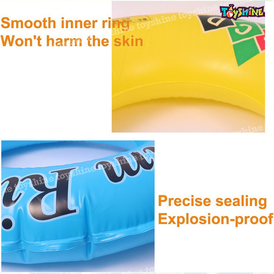 Toyshine 50cm Swim Pool Rings, Baby Pool, Swimming Rings for Kids, Inflatable Tubes, Summer Fun Water Toys for Kids, Party Fun, Beach Outdoor Party Supplies - Pack of 2