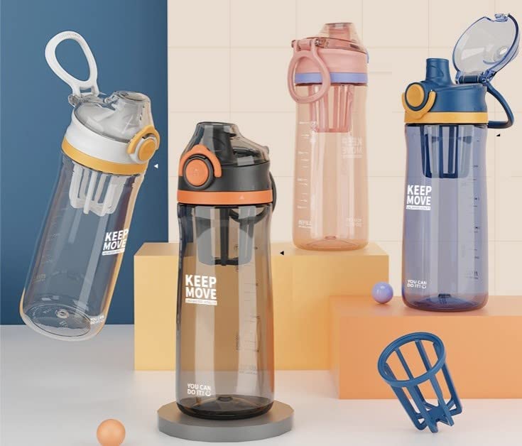 Spanker Sporty Motivational Leakproof Water Bottle 650 ML, BPA Free Fitness Sports Water Bottle - SSTP