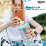 Toyshine Glitter Water Bottle Tumbler Sipper Cup