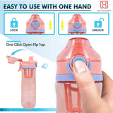 Spanker Sporty Motivational Leakproof Water Bottle 650 ML, BPA Free Fitness Sports Water Bottle - SSTP