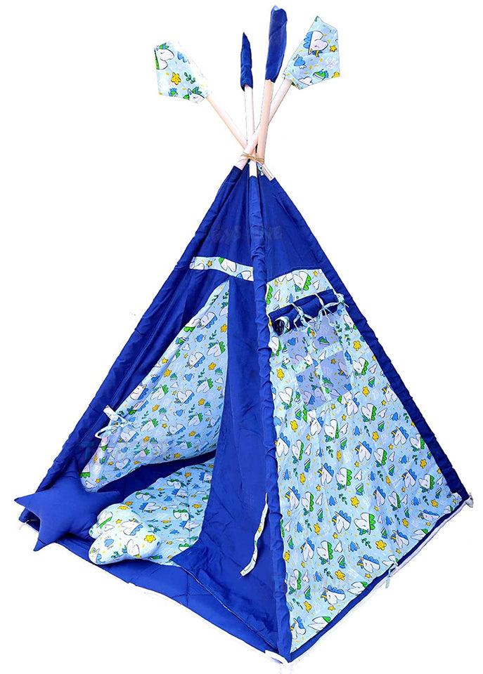 Toyshine Big Size Indian Teepee Tent Play House with Pillows and Floor Mat
