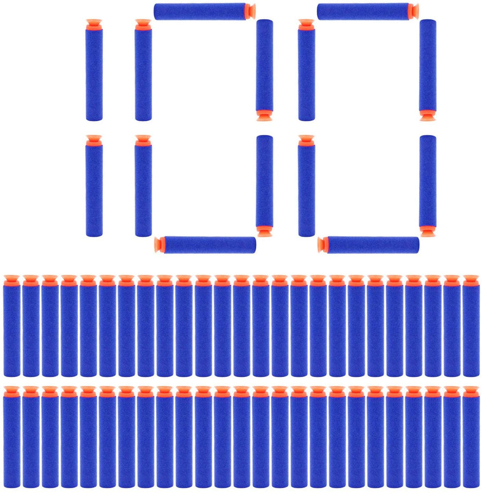 Toyshine Refill Darts Universal Suction Dart Foam Bullet 100-Dart Refill Pack for BlastersToy Guns