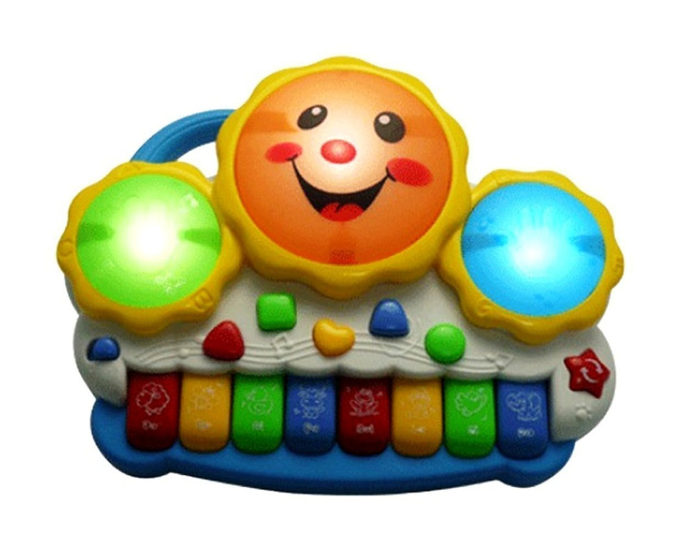 Toyshine Drum Keyboard Musical Toys with Flashing Lights