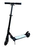 Toyshine Heavy Duty Premium Scooter Runner with Big Wheels, Ride-on, Height Adjustable, Designer Black