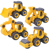 Toyshine Take Apart Toys 4 Pack - DIY Construction Engineering Car Toy, Kids STEM Sand Toys for Toddlers Age 3-5, Building Sandbox Toys Truck, Birthday Gifts for Boys 2 3 4 5 6 Year Old