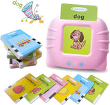 Toyshine Talking Flash Cards Educational Learning Toys for Toddlers Montessori Toys Flash Cards for Age 2 3 4 5 6 | 112 Cards, Pink