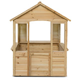 Toyshine Wooden Cubby House with a Cafe Shop Style Front Gift for Girl Ages 3+