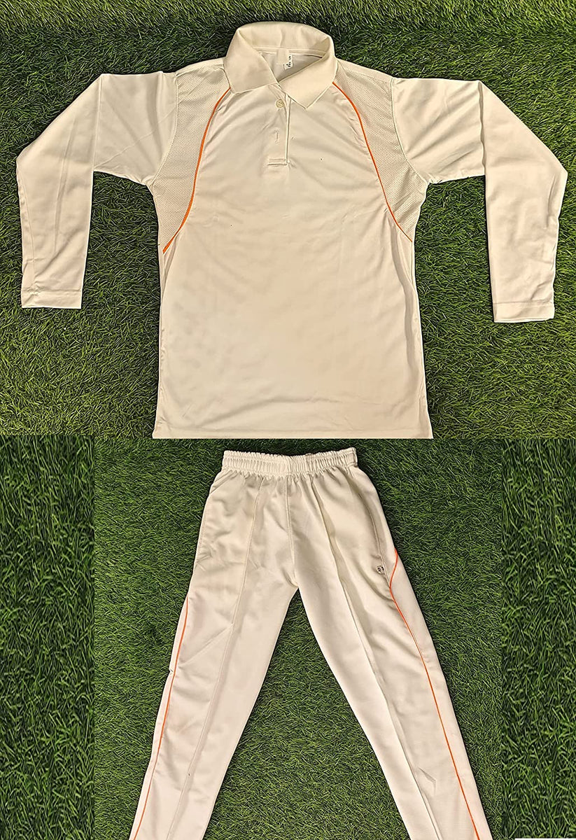 Cricket White Full Dress Toyshine Cricket Dress 30 No For (8 To 10 Yrs)  Kids Cricket