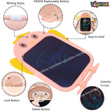 Toyshine Writing Tablet 8.5 Inch Colorful Screen Doodle Board for ges 3+ Kids Toys, Electronic Drawing Board Kids Doodle Pad Educational and Learning Toys Girls Boys Gifts Pink M3