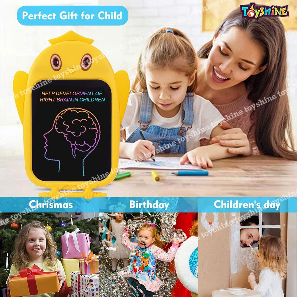 Toyshine 8.5inc Writing Tablet with Colorful Screen Doodle Board for Ages 3+ Kids Toys