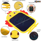 Toyshine Chick Design Colored Writing Tablet for Kids, 8.5 Inches - Yellow