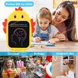 Toyshine Chick Design Colored Writing Tablet for Kids, 8.5 Inches - Yellow
