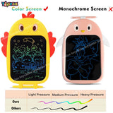 Toyshine Chick Design Colored Writing Tablet for Kids, 8.5 Inches - Yellow