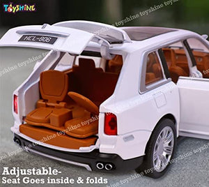 Toyshine 1:22 Rolls Die Cast Scale Model Display Car - White
