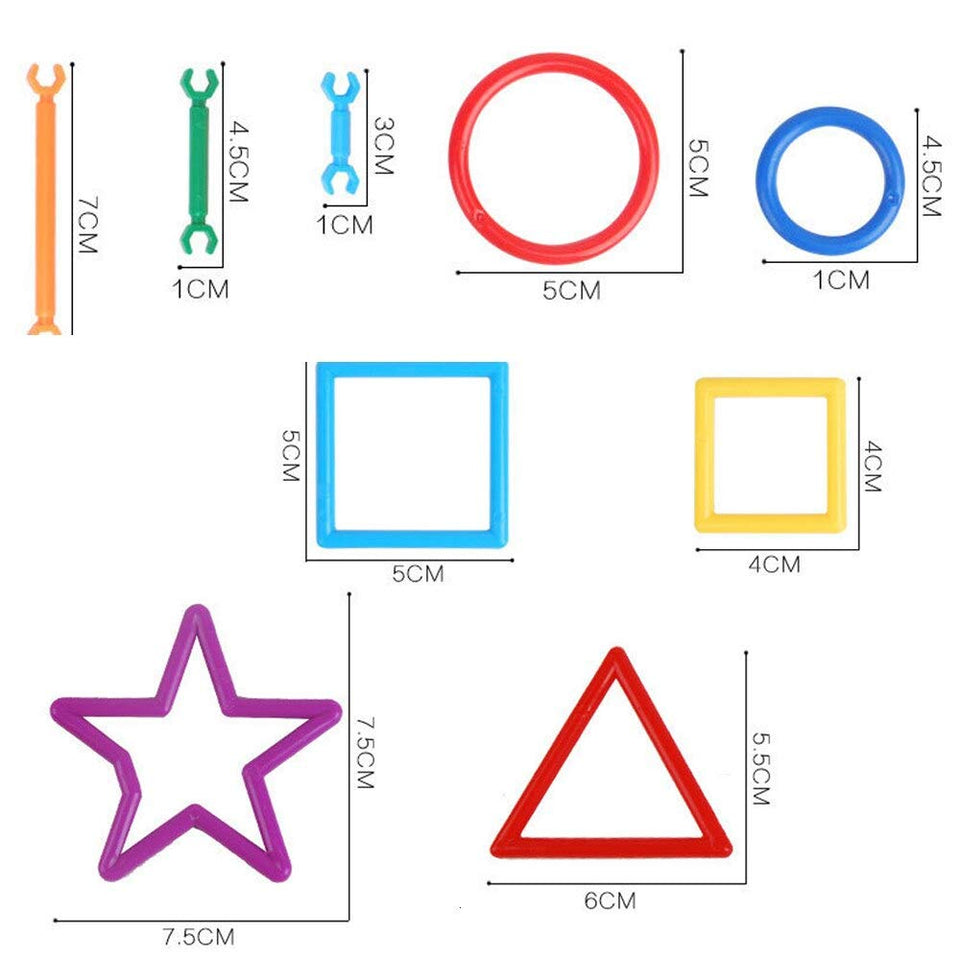 Toyshine Educational Building Blocks Smart Sticks Set for Kids, Multicolor