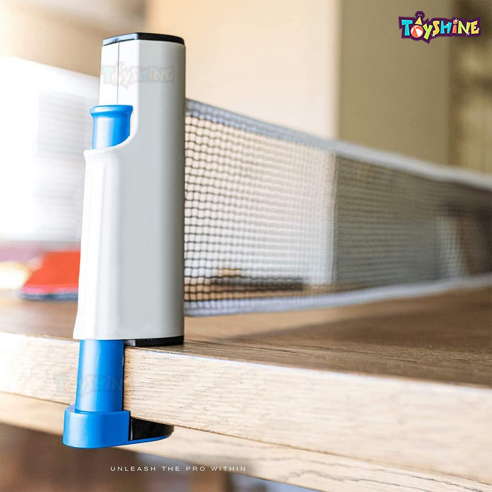 Toyshine Portable Ping Pong Net – Retractable Table Tennis Net for Any Table ,Color May vary (SSTP)