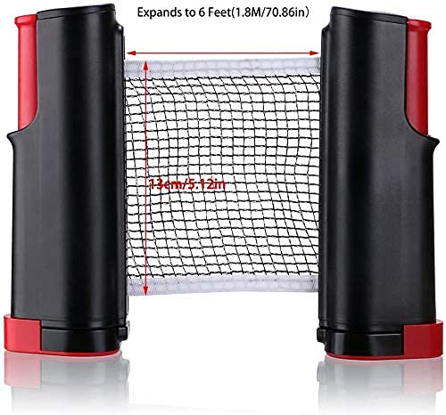 Toyshine Portable Ping Pong Net – Retractable Table Tennis Net for Any Table ,Color May vary (SSTP)