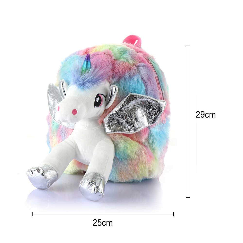 Toyshine Unicorn Plsuh Kids Backpack Bag 11,4'' Age 3+ Unicorn Gifts Girls Boys Ideal for Birthday, Travel, Perfect Companion