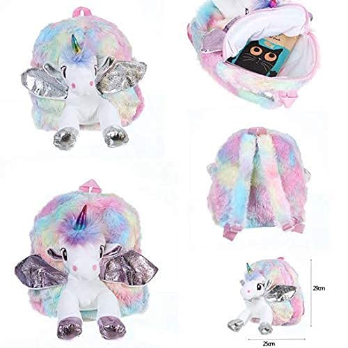 Toyshine Unicorn Plsuh Kids Backpack Bag 11,4'' Age 3+ Unicorn Gifts Girls Boys Ideal for Birthday, Travel, Perfect Companion