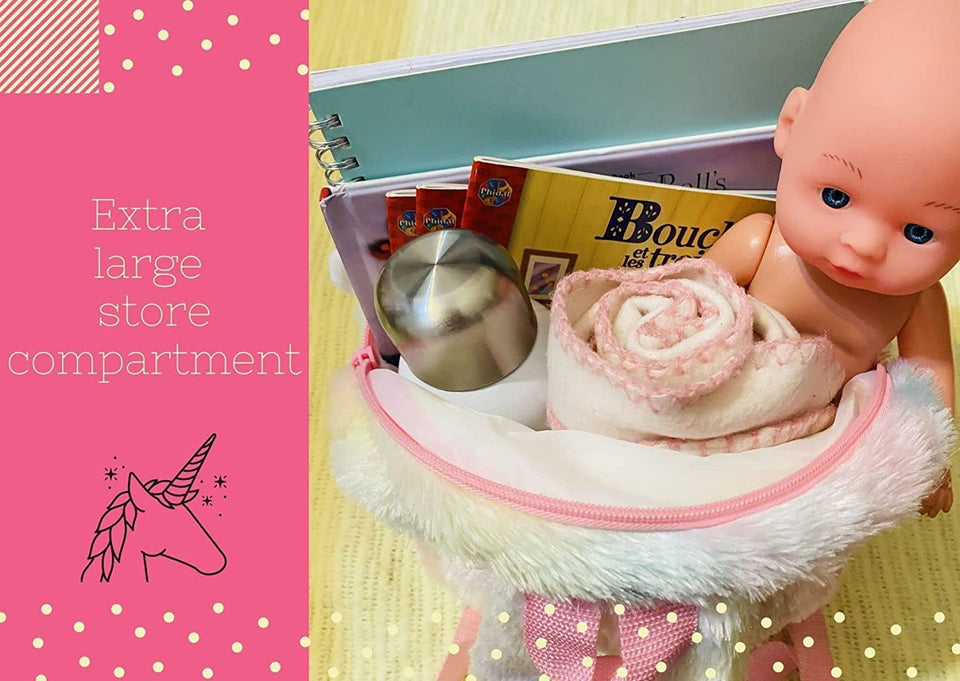 Toyshine Unicorn Plsuh Kids Backpack Bag 11,4'' Age 3+ Unicorn Gifts Girls Boys Ideal for Birthday, Travel, Perfect Companion