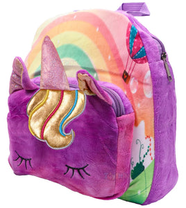 Toyshine Cute Kids Toddler Backpack Plush Toy Animal Cartoon Children Bag for 2~5 Years Baby- (Unicorn: Purple) (TS-2022)