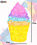 Toyshine 1pc of ICE Cream Softy Fidget Popping Push Bubbles Sounds Toy