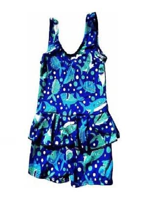 Toyshine Swimming Costume1 Piece Suit for Baby Girls 7 yrs +SP-106,(Pack of 2) Color and Design May Vary SSTP