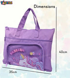 Toyshine Handbag 14x10 Inches | Tuition, Picnic, Laptop, Notebook Carrying Handbag for Students