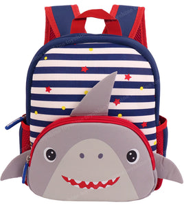 Toyshine 12" Cute Shark Face Backpack for Kids Girls Boys Toddler Backpack Preschool Nursery Travel Bag - Mini Size - GreyMulti