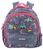 Toyshine 12" Cute Vehicle Theme Kindergarten Backpack for Kids Girls Boys Toddler Backpack Preschool Nursery Travel Bag Picnic Bag,Mini Size