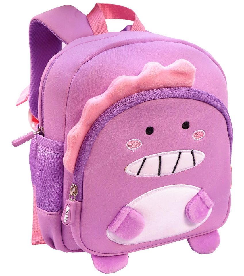 Toyshine My Dear Dino Backpacks for Kids Girls Boys Cute Dinosaurs Dino Toddler Backpack Preschool Nursery Travel Bag - Mini Size - Purple