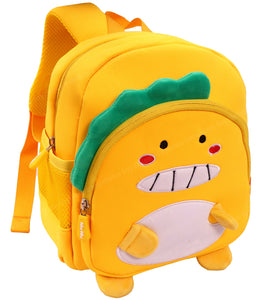 Toyshine My Dear Dino Backpacks for Kids Girls Boys Cute Dinosaurs Dino Toddler Backpack Preschool Nursery Travel Bag - Mini Size - Yellow