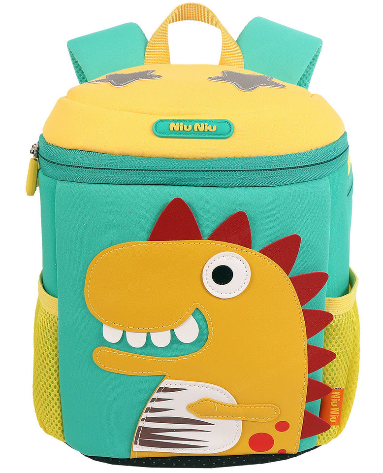 Toyshine11" Dinosaur Frappe Backpacks for Kids Girls Boys Cute Dino Toddler Backpack Preschool Nursery Travel Bag - Green