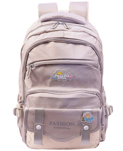 Toyshine Fashion School College Backpacks for Teen Girls Lightweight Bag-Gray