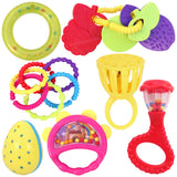 Toyshine Pack of 7 Rattle Set for New Born Babies, Toy for Babies
