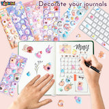 Toyshine 6 Sheets Kawaii Thick 3D Puffy Reusable Foam Sticker for Kids Scrapbooking Notebook Project Practicles Decoration and Fun Birthday Gift Party Supplies Reward - Multicolor