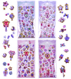 Toyshine 4 Sheets Self-Adhesive Craft Jewels and Gems Rhinestones Sticker for Kids Room Scrapbooking Notebook Project Practicles Decoration and Fun Birthday Gift Party Supplies Reward -Multi