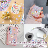 Toyshine 6 Sheets Kawaii Thick 3D Puffy Reusable Foam Sticker for Kids Scrapbooking Notebook Project Practicles Decoration and Fun Birthday Gift Party Supplies Reward - Multicolor