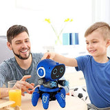 Toyshine Bot Robot Pioneer | Colorful Lights and Music | All Direction Movement | Dancing Robot Toys for Boys and Girls | Blue Color