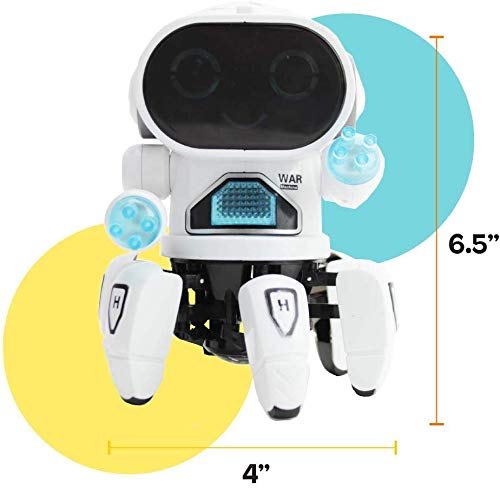 Toyshine Bot Robot Pioneer | Colorful Lights and Music | All Direction Movement | Dancing Robot Toys for Boys and Girls | Blue Color