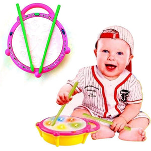 Toyshine Flash Drum with 3D Lights, Music Baby Toy for 2 3 4 Year Kid Boy Girl