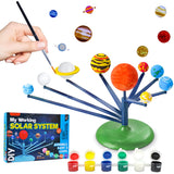 Toyshine My Working Solar System Assemble Paint and Learn DIY Planetarium Model Activity Kit STEM Educational Learning Creative Fun Cum Indoor Game for Boys and Girls 8+