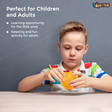 Toyshine Orange Shaped Magic Speed Cube 3x3, Stress Relief Toys for Adults & Children, Cube Educational Creative Puzzle Toys Gifts for Kids Boys Girls Age 3 +