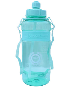 Spanker Sports Water Bottle 1.5 L / 55 OZ Half Gallon Carry Handle Big Water Jug For Sport | Ecofriendly, Plastic, Leakproof- Green