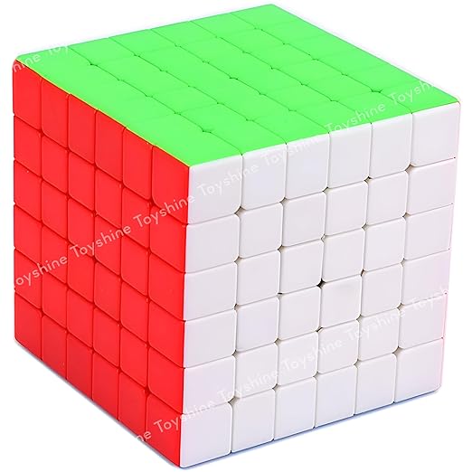 Toyshine 6X6X6 Stickerless Smooth Play Speed Cube Speedy Stress Buster Brainstorming Puzzle for Kids & Adults