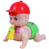 Toyshine Battery Powered Cute Adorable Crawling Baby with Dazzling Lights and Dynamic Sound Musical Interactive Toy for Babies & Kids