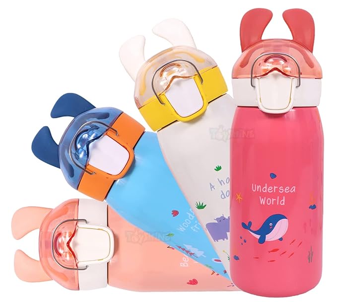Spanker 400 Ml Cute Bunny Insulated Hot n Cold Water Bottle for